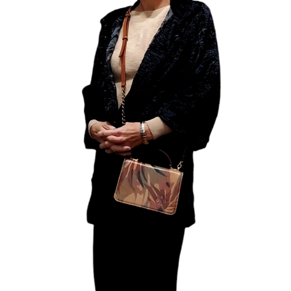 Patricia Nash Mini Camo Leather Crossbody Bag Very Gently Loved - Picture 4 of 12